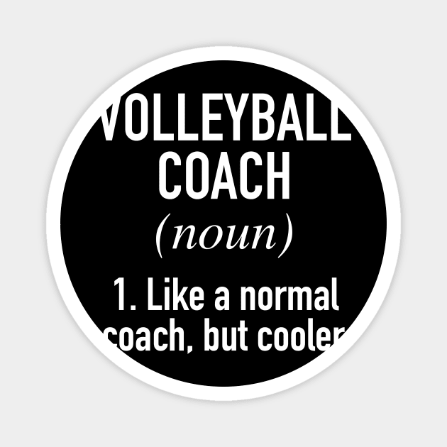 Volleyball Coach Defined Magnet by winwinshirt